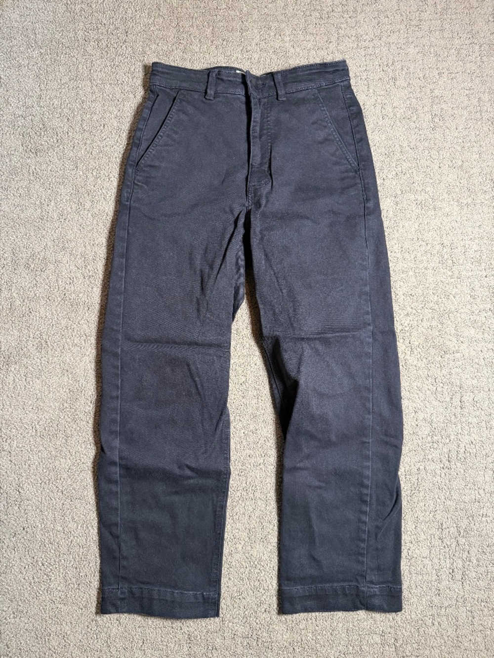 Everlane Women’s High Rise Wide Leg Cropped Jeans Washed Black Size 4